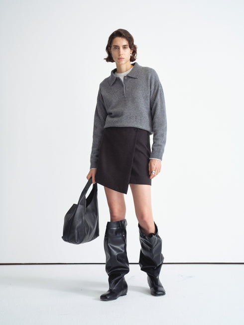 Knit Polo Sweater